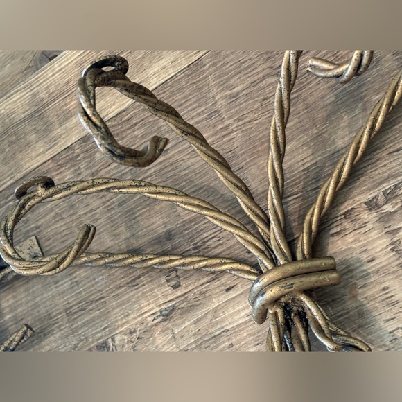 2 Vintage Homco Home Interior Twisted Gold Metal Wire Shelves WITH GLASS 14” - Picture 8 of 8